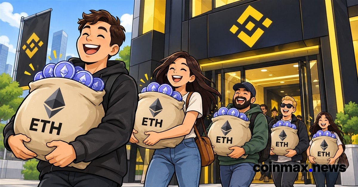 Los retiros de Ethereum en Binance se disparan a su nivel más alto en tres años